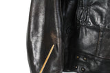 Vintage Ordonnansjacka Swedish Army Motorcycle Oljon Malung 50s Leather Jacket Large / XLarge