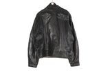 Vintage Ordonnansjacka Swedish Army Motorcycle Oljon Malung 50s Leather Jacket Large / XLarge