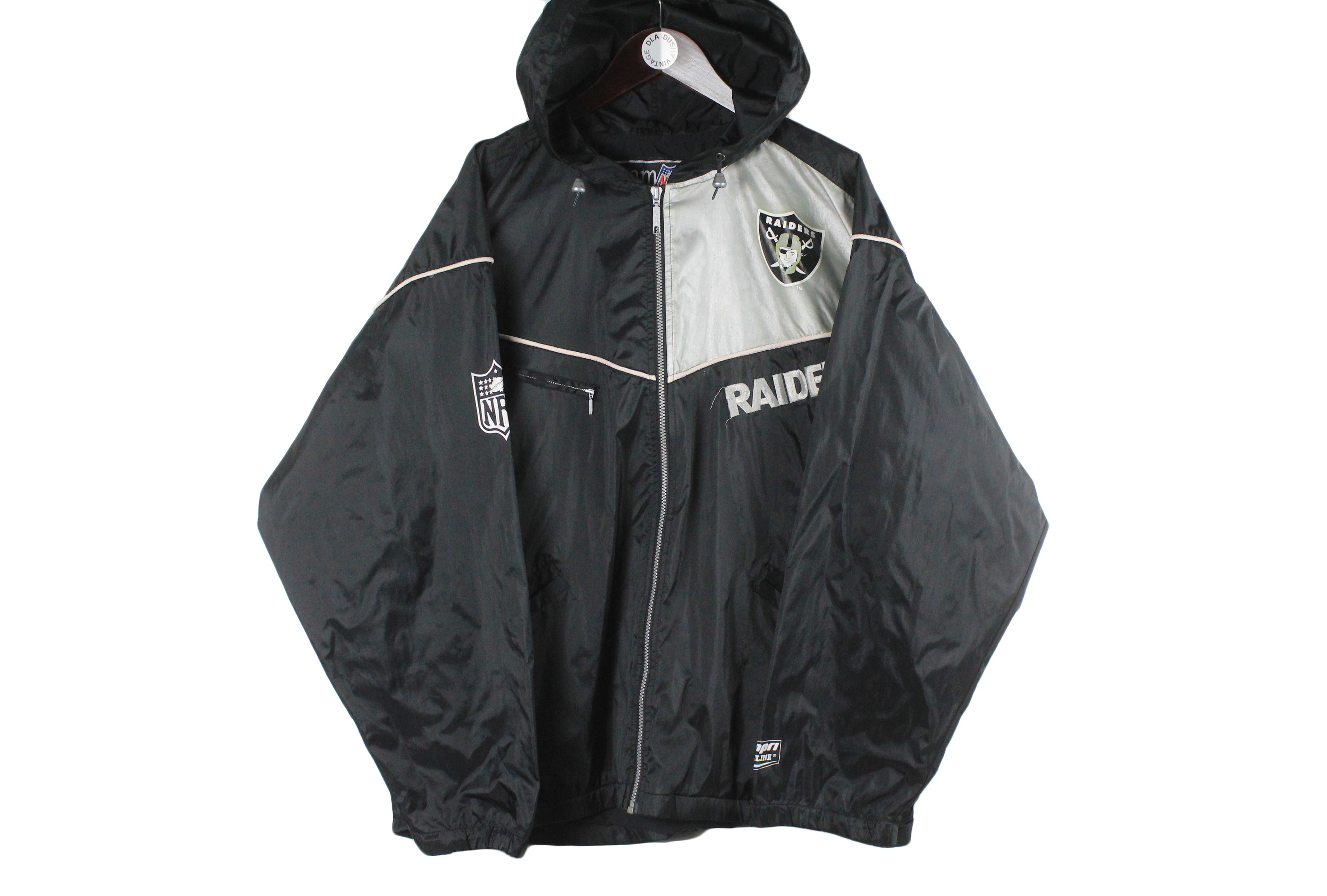 Vintage Los Angeles Raiders Campri Line Jacket XLarge – dla dushy