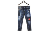 Dsquared2 Jeans 46 big logo authentic streetwear classic luxury Canada brand denim pants made in Italy