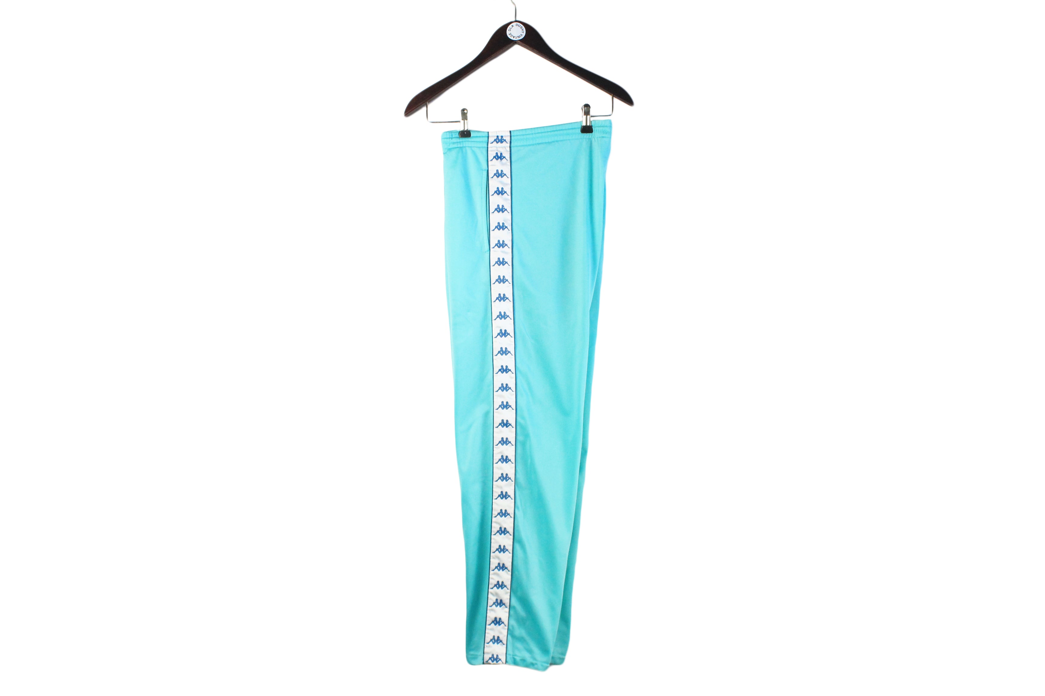 Turquoise kappa pants hotsell