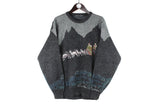 Vintage Arctic Dogs Sweater Medium