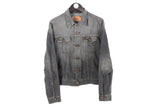 Vintage Levi's Denim Jacket Women's Medium gray 90s retro denim long sleeve USA heavy coat