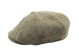 Vintage Harris Tweed Newsboy Cap