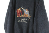 Vintage Fisher Sweater Women's Medium Oversized