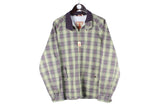 Baracuta Jacket Medium plaid pattern classic harrington casual mod style authentic oversized