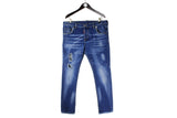 Dsquared2 Jeans 54 made in Italy luxury denim pants authentic streetwear rip style