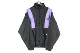 Vintage Hugo Boss Tracksuit Large black purple 90s retro classic windbreaker jacket and track pants suit