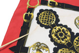 Vintage Hermes Cuivreries by F. de La Perriere Scarf