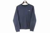 minimalistic A.P.C. Sweatshirt Medium navy blue crewneck streetwear long sleeve jumper