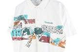Vintage Reebok Polo T-Shirt Medium