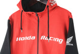 Vintage Honda Hoodie Full Zip Large