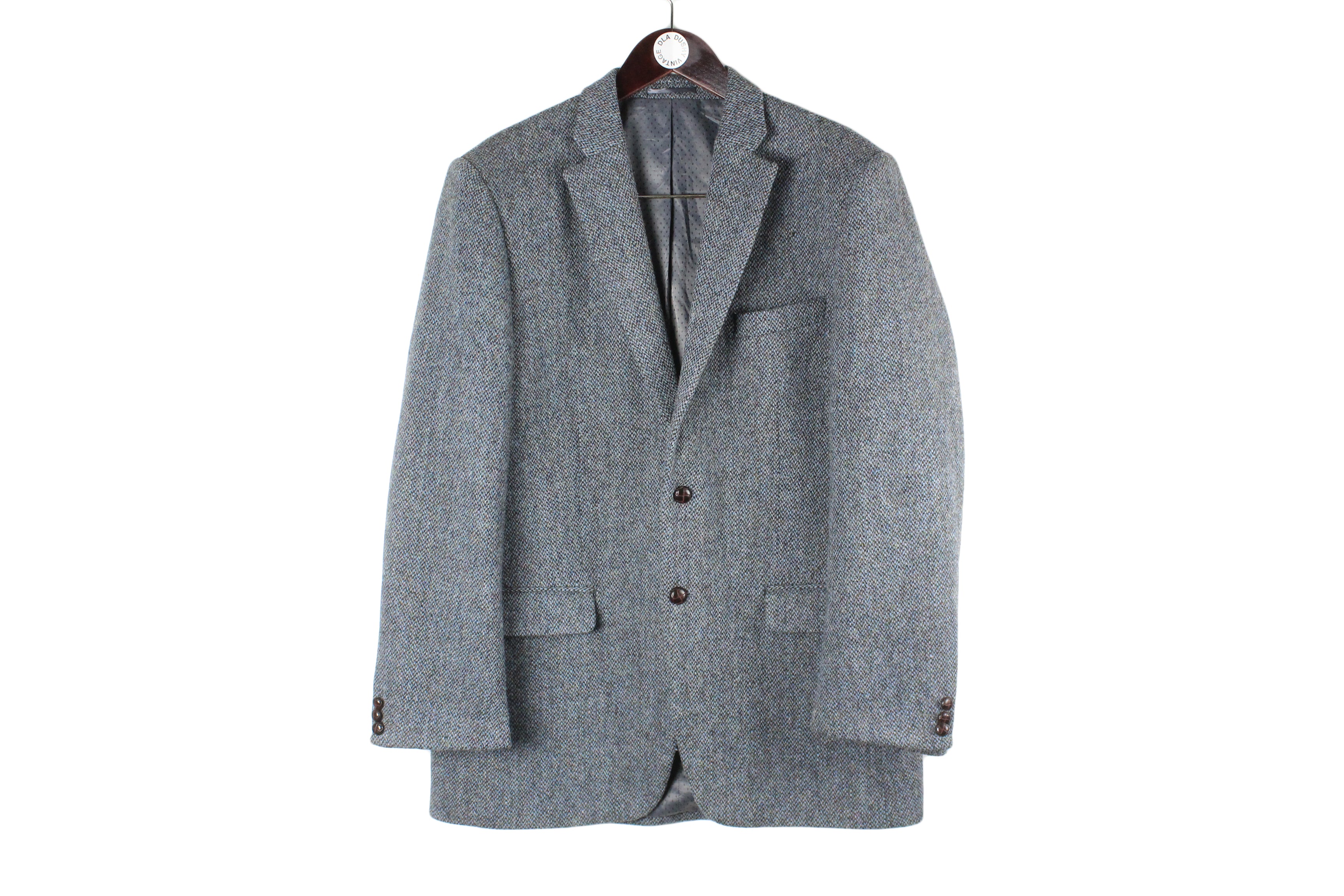 Vintage Harris Tweed Blazer XLarge – dla dushy