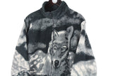 Vintage Wolf Fleece Full Zip Women's Medium / Large