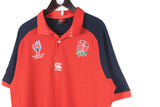 England Team 2019 Rugby World Cup Canterbury Polo T-Shirt Large