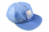 Vintage Sulzer Cap mesh hat blue trucker style 80s