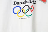 Vintage Barcelona 1992 Olympic Games T-Shirt Medium Oversized