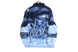 Vintage Wolf Fleece Full Zip Medium