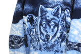 Vintage Wolf Fleece Full Zip Medium