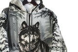 Vintage Wolf Fleece Full Zip Small