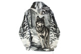 Vintage Wolf Fleece Full Zip Small