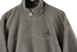 Vintage Adidas Fleece 1/4 Zip Medium / Large