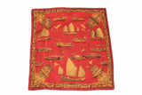 Vintage Hermes Jonques Et Sampans by De La Perrière Scarf