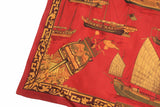 Vintage Hermes Jonques Et Sampans by De La Perrière Scarf