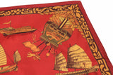 Vintage Hermes Jonques Et Sampans by De La Perrière Scarf