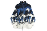 Vintage Wolf Fleece Full Zip Medium