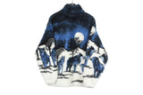 Vintage Wolf Fleece Full Zip Medium