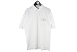 Vintage Fila White Line Polo T-Shirt Large