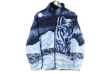 Vintage Wolf Fleece Full Zip Women's Medium