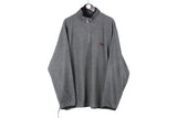 Vintage Asics Fleece 1/4 Zip XLarge