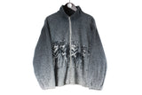 Vintage Wolf Fleece Full Zip Women's Large