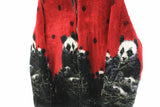 Vintage Panda Fleece Full Zip Women's Large