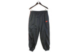 Vintage Nike Track Pants Small black 90s retro classic athletic trousers