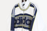 Vintage Adidas Track Jacket 3/4 Sleeve Large