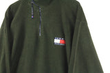 Vintage Tommy Hilfiger Fleece 1/4 Zip Women's Medium Oversized