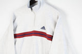 Vintage Adidas Fleece 1/4 Zip Women's Medium