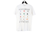 Vintage Luke a Tuke 1990 Universal Studios T-Shirt Medium white cotton shirt