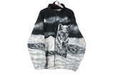 Vintage Wolf Fleece Full Zip 3XLarge