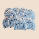 levis sherpa hand made stickers