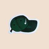 nike cap green laptop sticker
