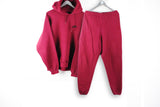 Vintage Nike Suit Hoodie + Pants Large made in USA red 90s sweatshirt