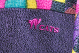 Vintage Cats Fleece Full Zip Small