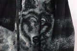 Vintage Wolf Fleece Full Zip Large