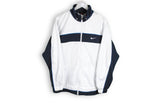 vintage nike big logo track jacket white