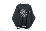 Vintage Fubu Sweatshirt XLarge black big logo retro 90s sport jumper hip hop