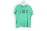 Vintage Polo Ralph Lauren T-Shirt Medium green big logo